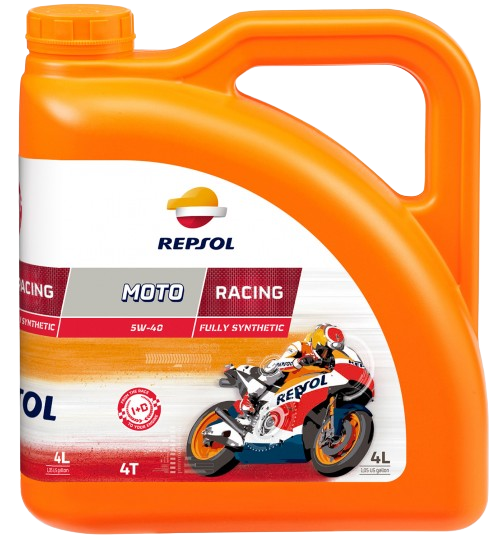 Моторное масло Repsol Moto Racing 4T 5W40, 4л